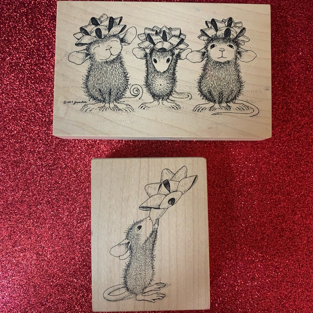 House Mouse Rubber Stamp Bundle
